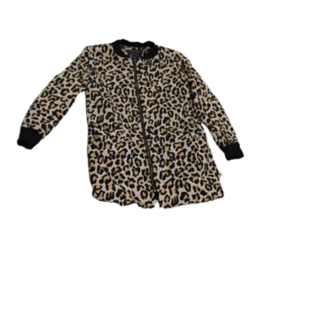 Sanctuary City Topper Leopard Print Coat Sz XS